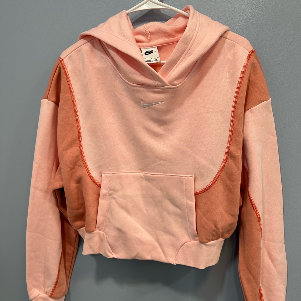 Nike Women's Two-Tone Pink Hoodie